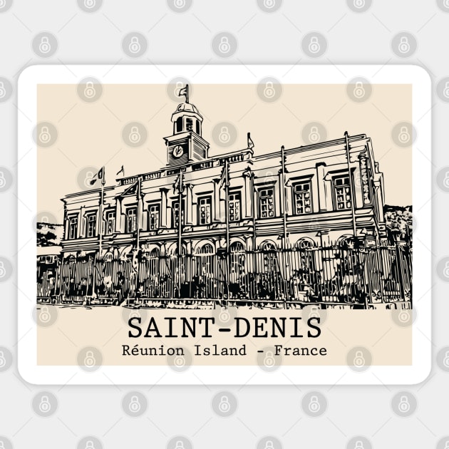 Saint-Denis - Réunion Island Sticker by Lakeric